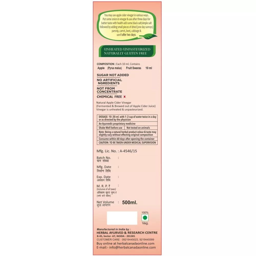Herbal Canada Apple Cider Mother pack