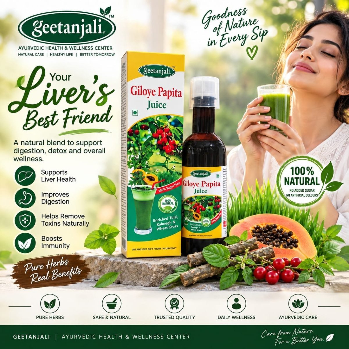 Geetanjali Giloye Papita Juice pack